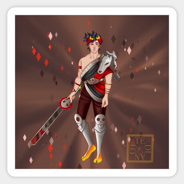 Zagreus Sticker by Ottedian